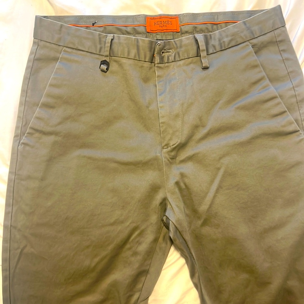 Hermès pants .khaki color .size 32  purchased from France